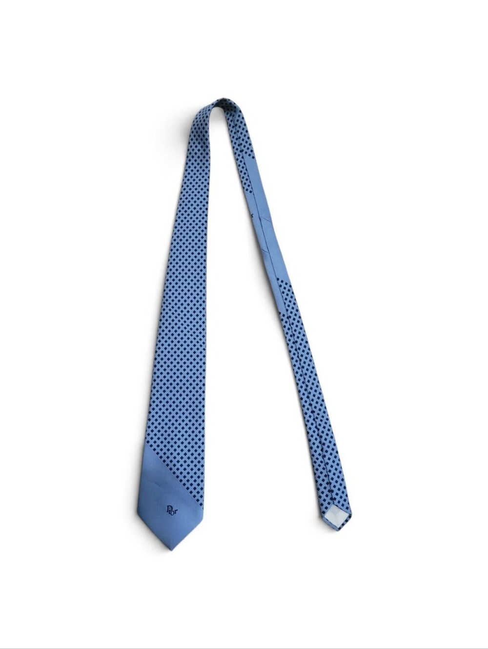 Christian Dior Light Blue Silk Tie